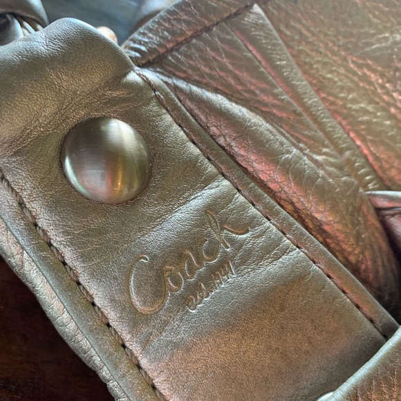 metallic coach purse - Picture 2 of 4